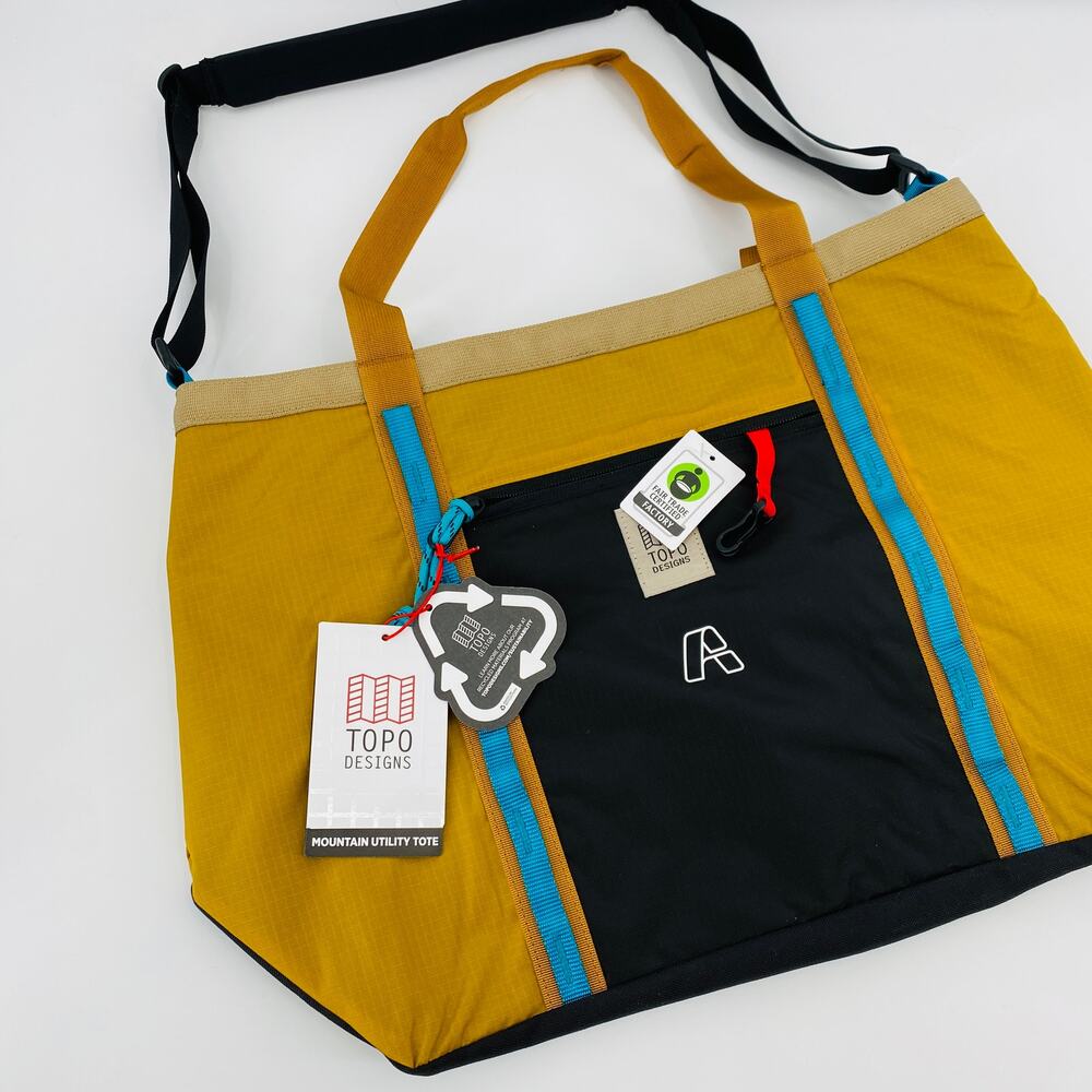 Topo Designs Mountain Utility Tote in Mustard/forest